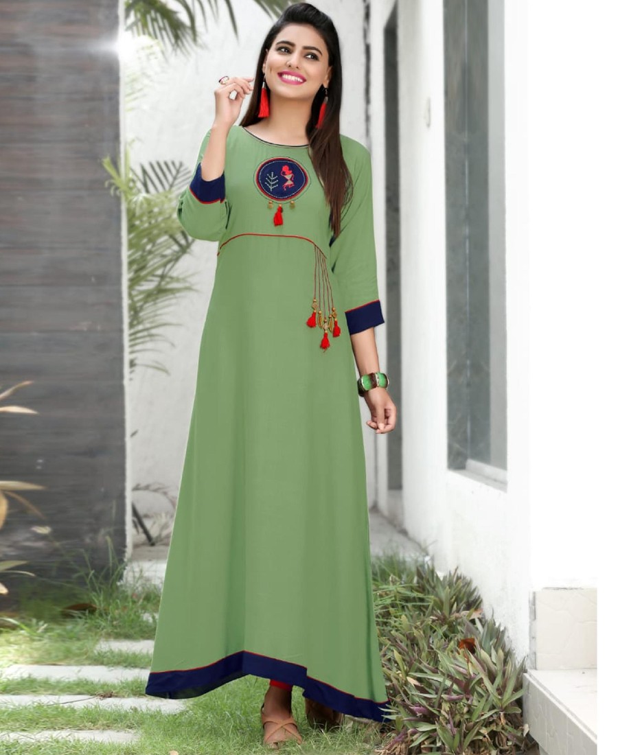 Light Green Fashion Kurtis Online Shopping for Women at Low Prices