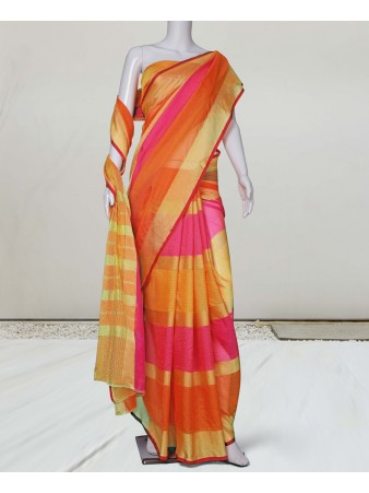 RE - Pleasing Multicolor Manipuri silk saree